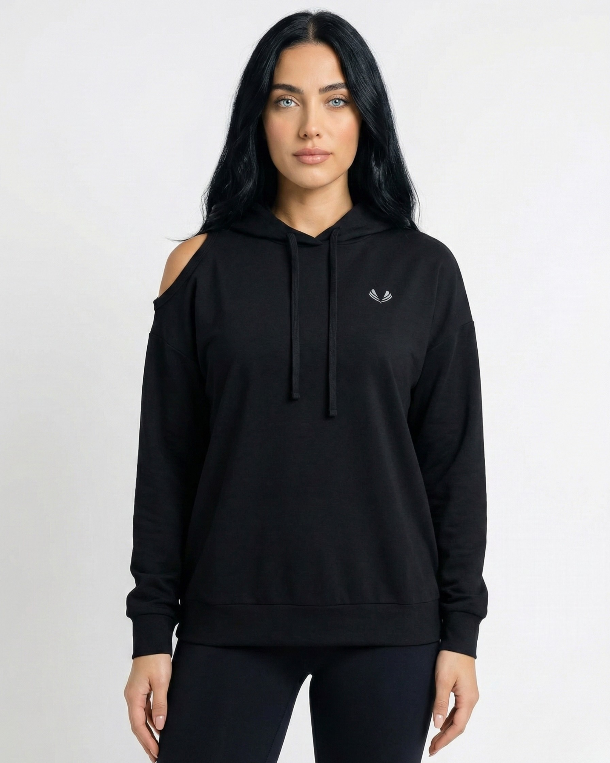 トップス S open shoulder hoodie Core Open Shoulder Hoodie – Blaze Sportswear