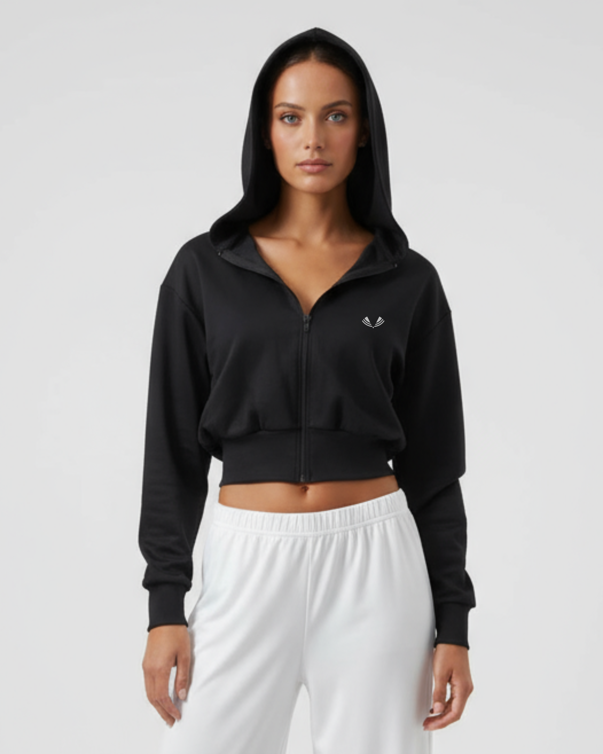 Core Cropped Zip Up