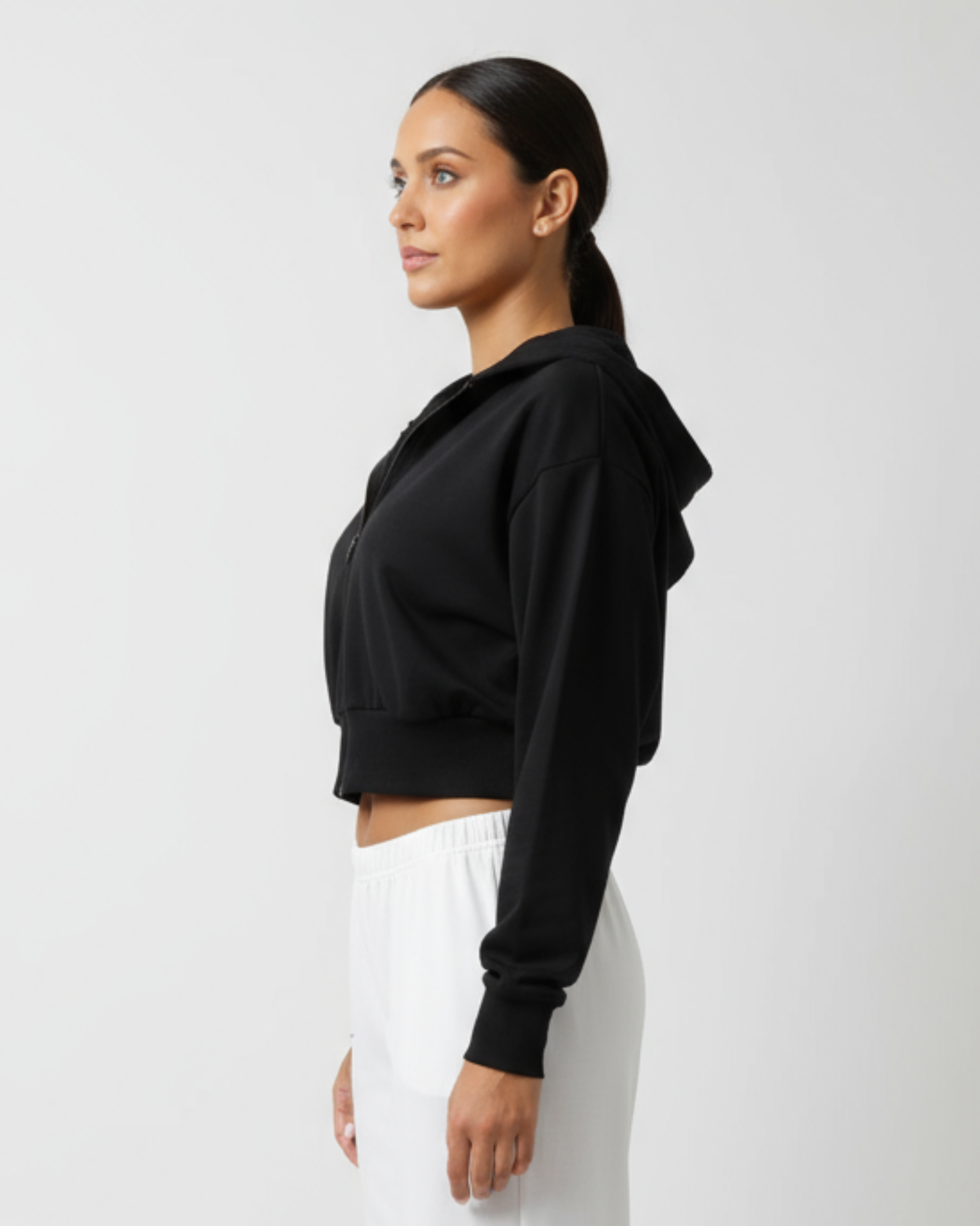 Core Cropped Zip Up