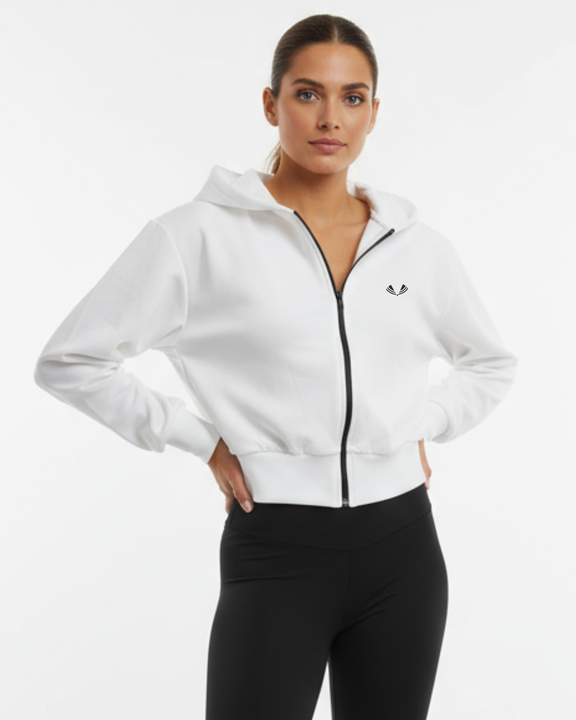 Core Cropped Zip Up