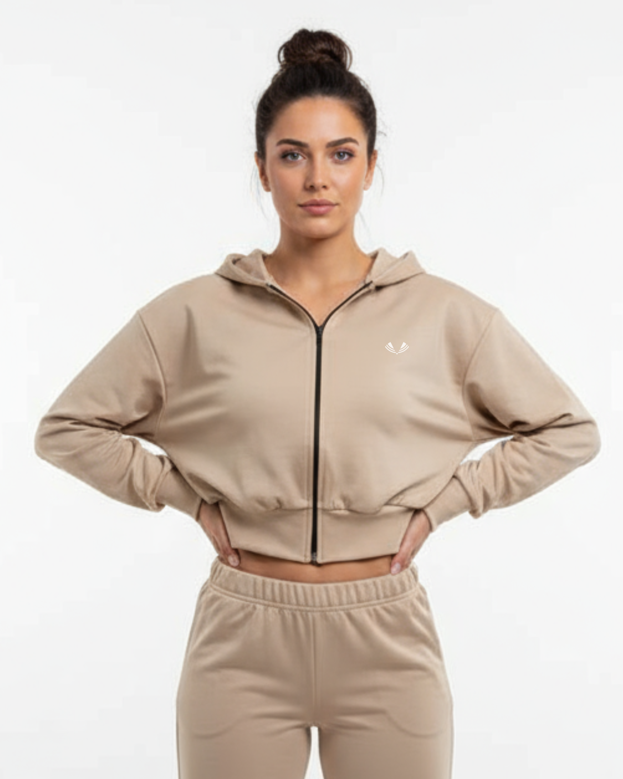Core Cropped Zip Up
