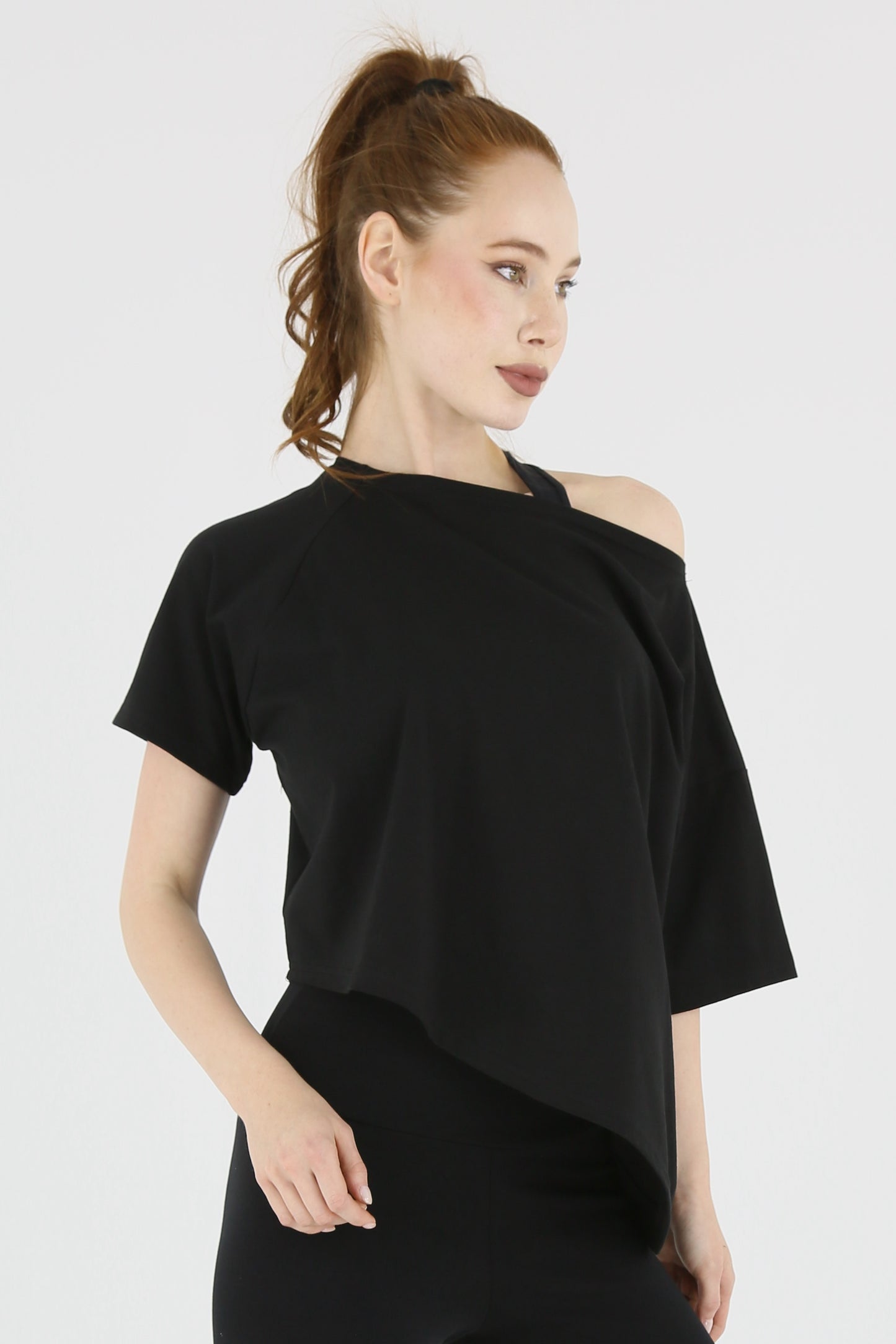 Core Asymmetrical Oversized Top
