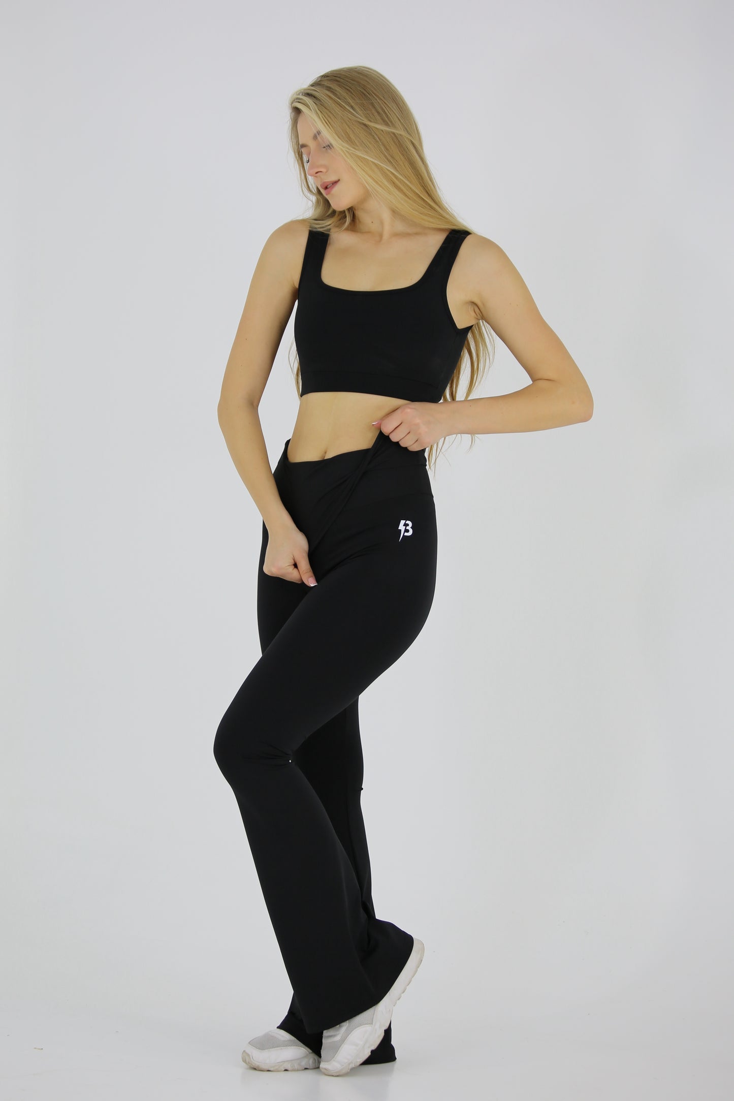 Prime Foldover Flared Leggings