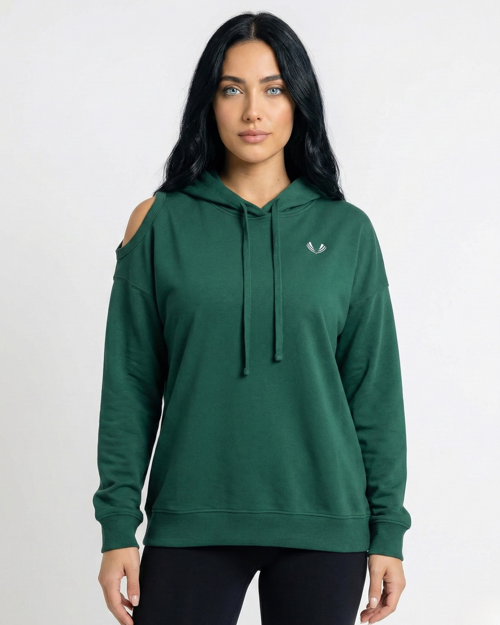 Core Open Shoulder Hoodie