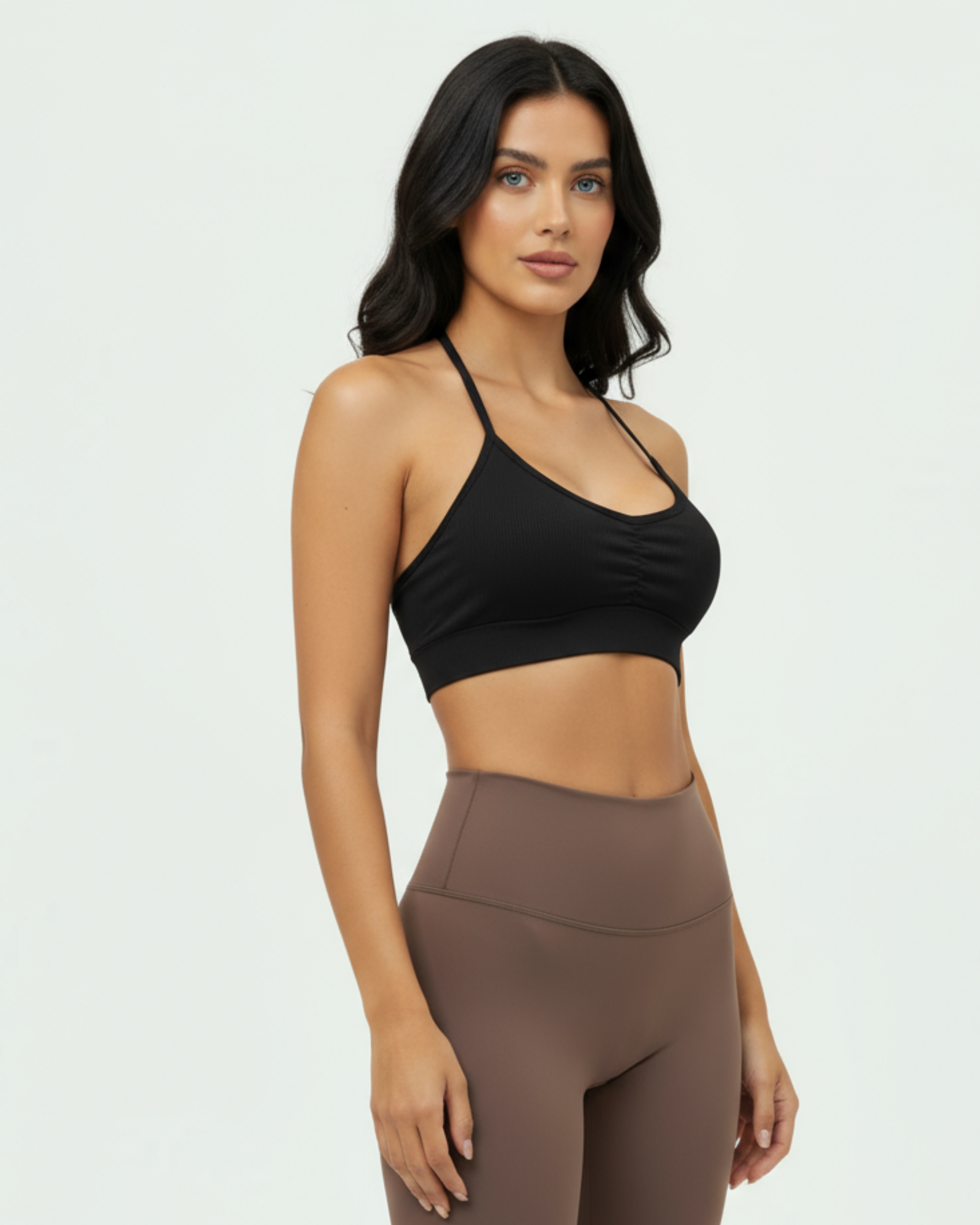 Ribbed Padded Sports Bra