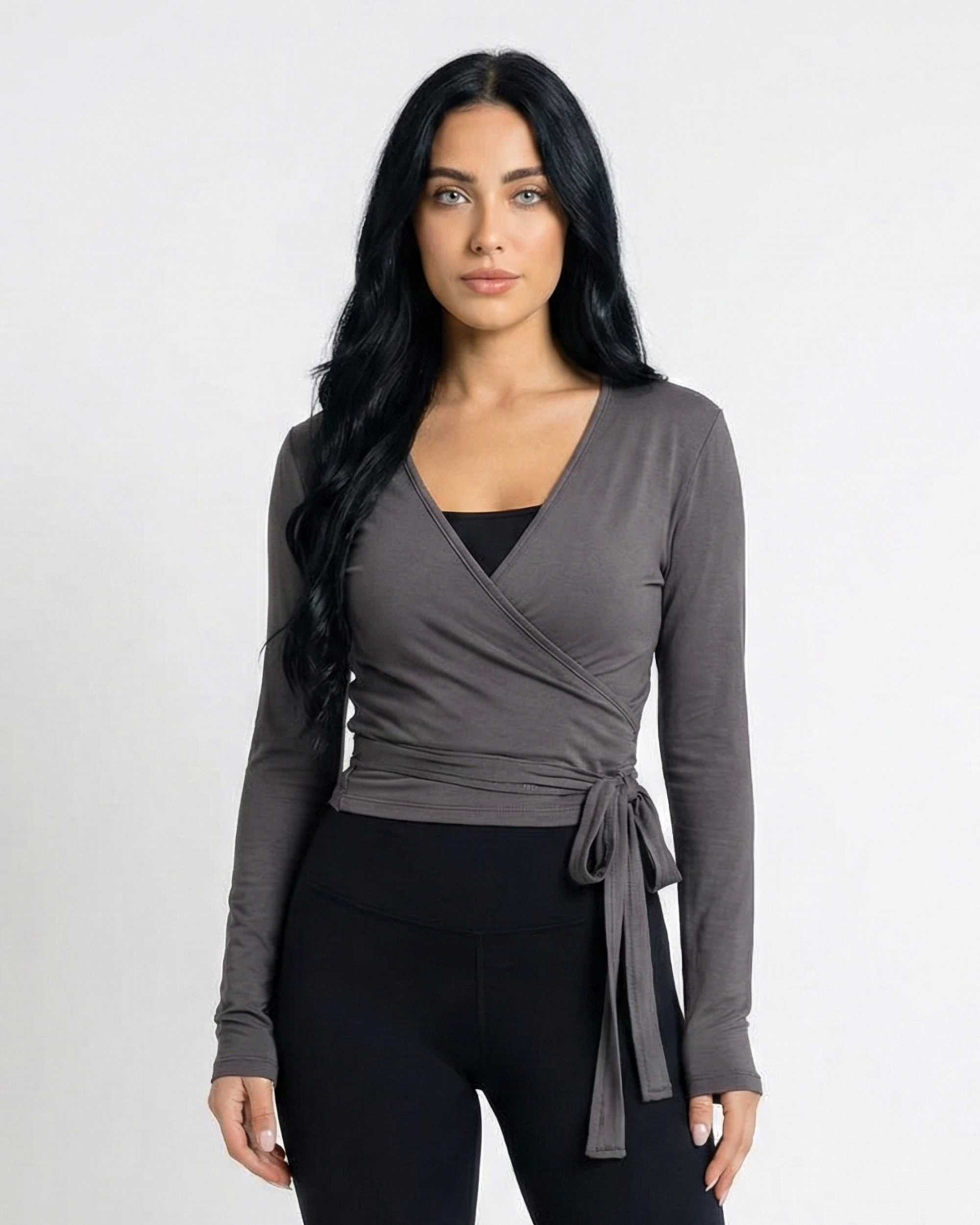 Wrap Long Sleeve Top