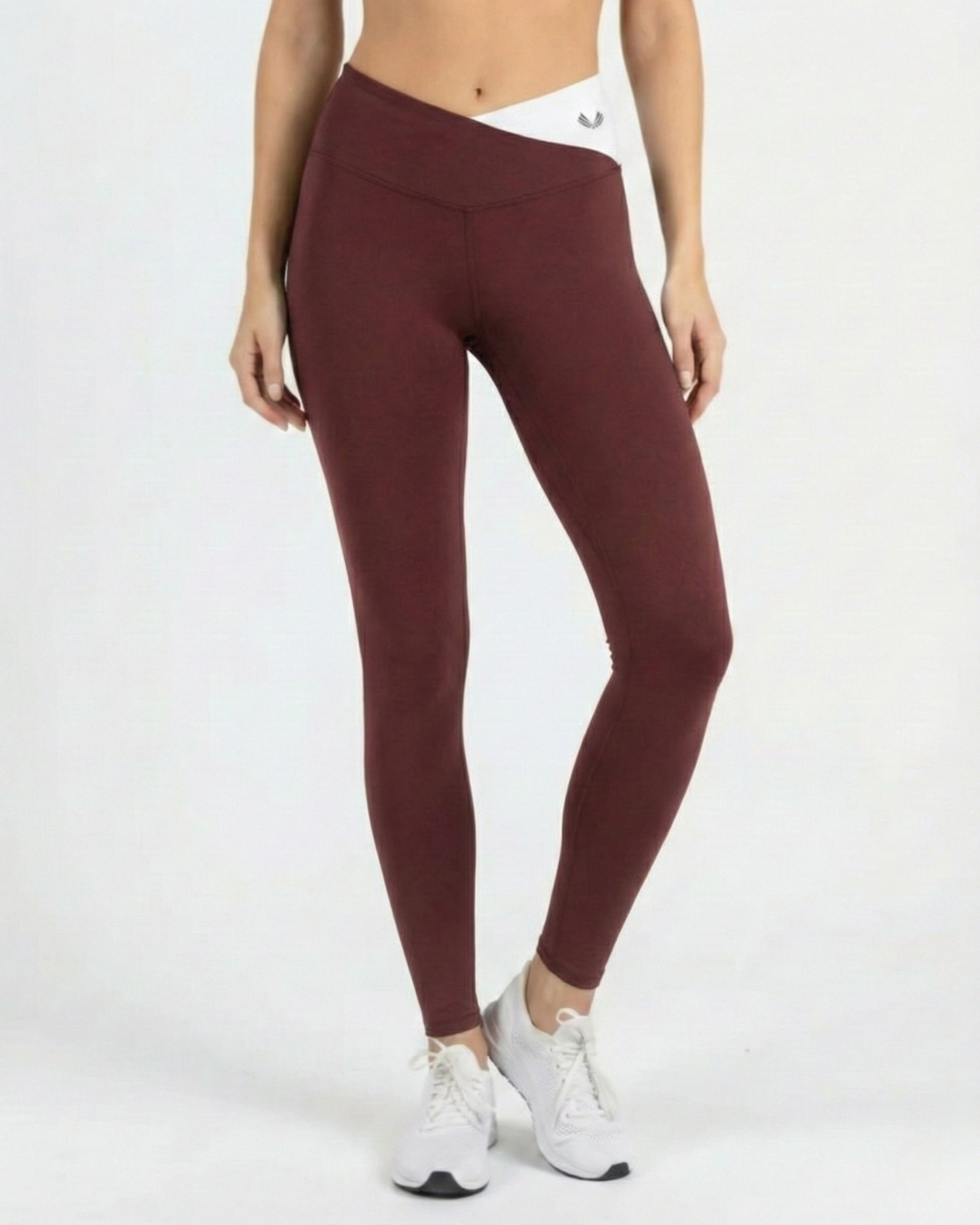 Contrast Cross Leggings