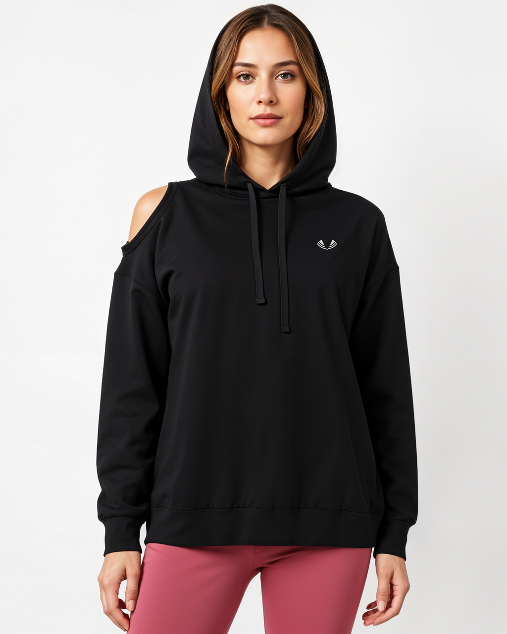 Core Open Shoulder Hoodie