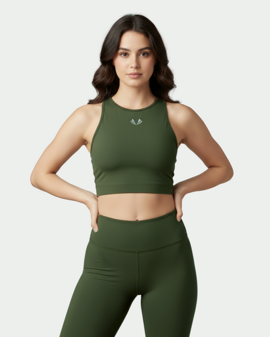 High Neck Sports Bra