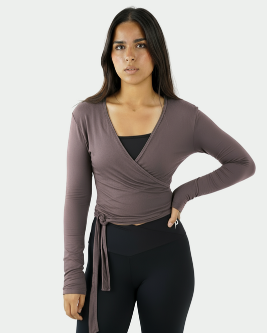 Wrap Long Sleeve Top