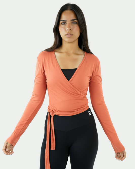 Wrap Long Sleeve Top