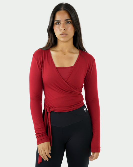 Wrap Long Sleeve Top