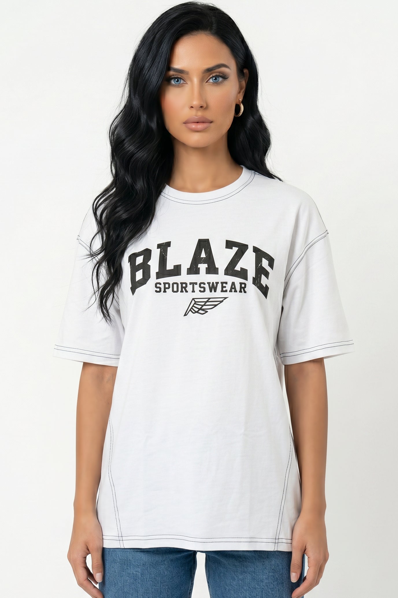 Blaze Graphic Stitch Tee