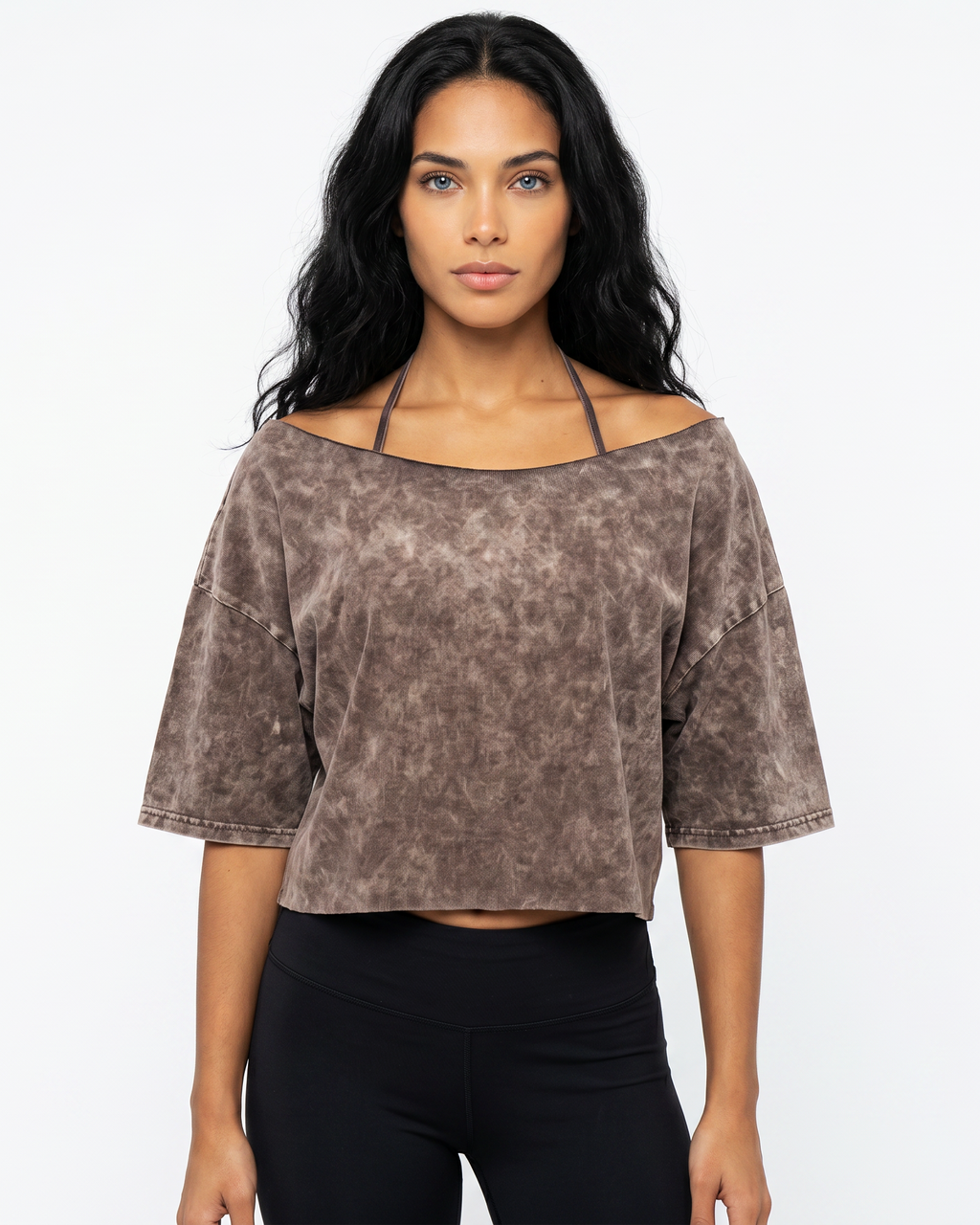 Mineral Wash Boxy Crop Tee